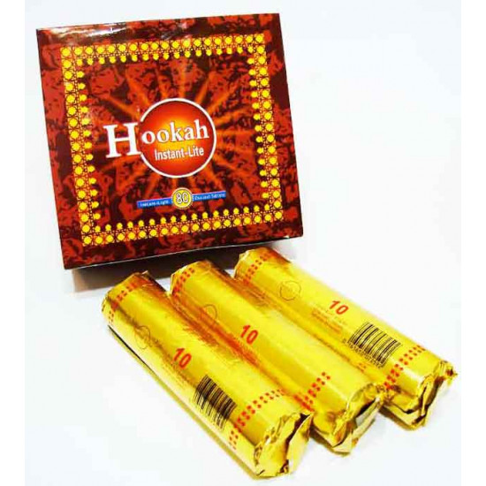 Hookah Lite Coal 38mm 80 pieces