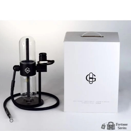 Gravity Bong Sandglass Gravity Hookah Shisha Water Pipe 360 Rotating Clear Glass